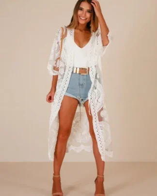 Crochet Lace Midi Cover-Up