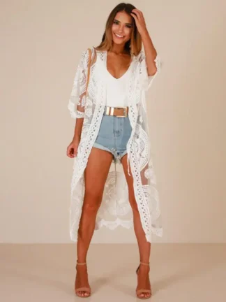 Crochet Lace Midi Cover-Up