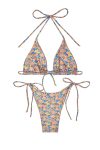 Floral Sky Brazilian Tie Bikini 1