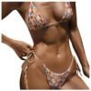 Floral Sky Brazilian Tie Bikini