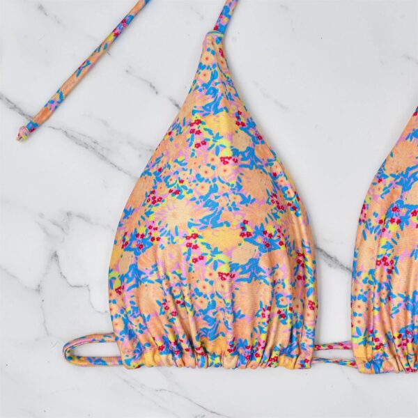 Floral Sky Brazilian Tie Bikini 6