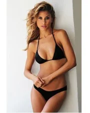 Freshkini Black Cheeky Thong Bikini