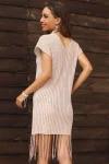 Fringed Bottom Cover Up Dress