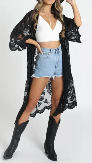 Long Length Lace Cover-Up