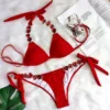 Gem Crystal Bright Bikini in red