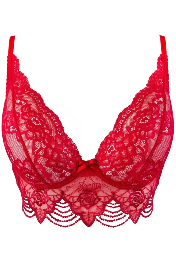 V-9691 Half-Corset in Red