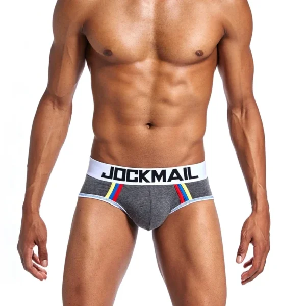 JOCKMAIL JM337 Tri-Tone Brief in grey