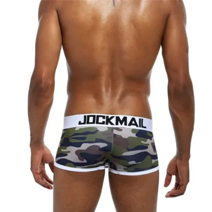 JOCKMAIL JM413 Camouflage Boxer in white with camouflage
