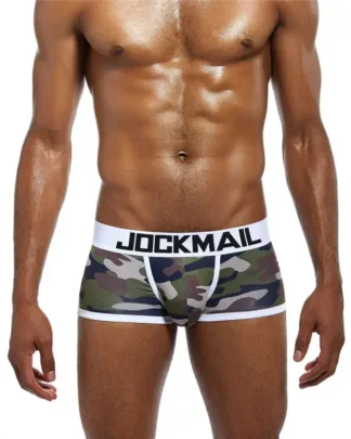 JOCKMAIL JM413 Camouflage Boxer in white with camouflage