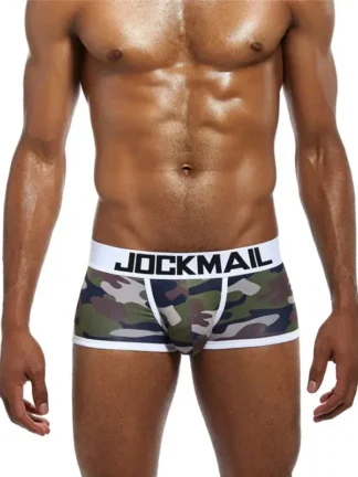 JOCKMAIL JM413 Camouflage Boxer in white with camouflage