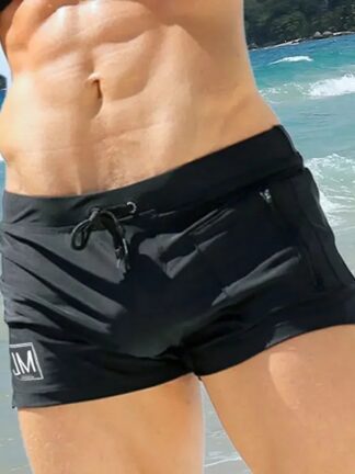 Jockmail 701 Swim Shorts in black