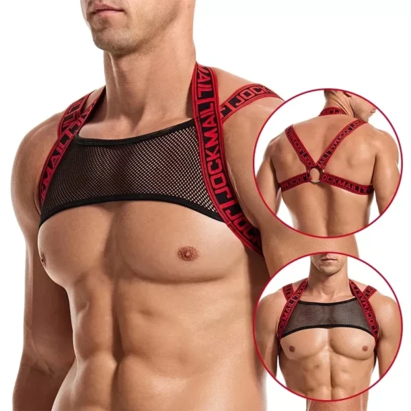 jm905 elastic harness in red