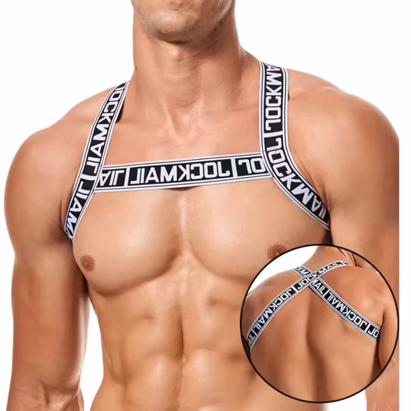 jm907 elastic harness in white