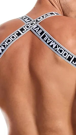 JOCKMAIL JM907 Intensity Elastic Harness in white