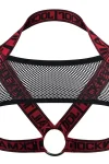 JOCKMAIL JM905 Intensity Elastic Mesh Harness in red