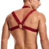 JOCKMAIL JM905 Intensity Elastic Mesh Harness in red