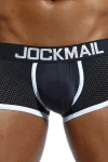 JM405 - Cotton/Mesh Boxer in Black