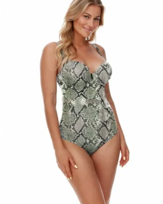 Corsica Snakeskin One-Piece Swimsuit
