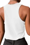 Low-Rise Button Down Racerback Tank