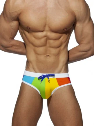 Rainbow Colors Swim Briefs