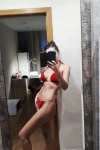 Textured Bikini with Gold Chains