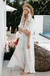 Woven Openwork Maxi Cover-Up