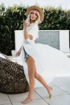 Woven Openwork Maxi Cover-Up