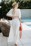 Woven Openwork Maxi Cover-Up