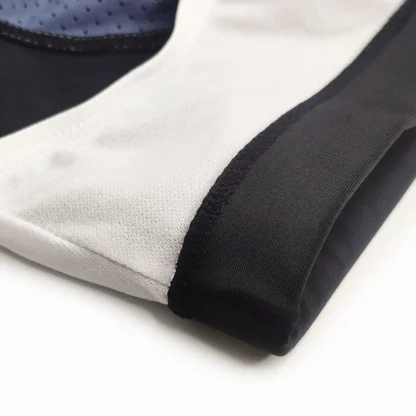 Periwinkle & Black Tight Fit Swim Trunks with Blue Stripes