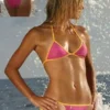 Freshkini Pink & Yellow Bubble Gum Brazilian Tie Bikini