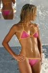 Freshkini Pink & Yellow Bubble Gum Brazilian Tie Bikini