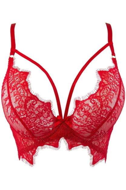 V-9581 Semi-Corset in Red