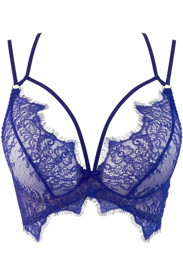 V-9611 Semi-Corset in Cornflower Blue