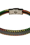 Rainbow Stitch Black Bracelet