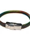 Rainbow Stitch Black Bracelet