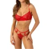 Red Lace Strappy 2 Piece Set