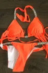 Elegant Crystal Strap Bikini