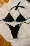 Bikini with Gems & Gold Chains
