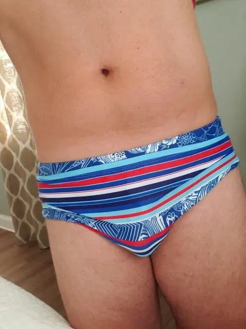 Classic Striped Swim Briefs photo review