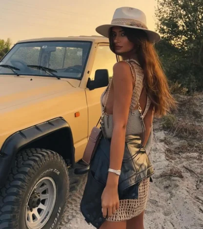 Seaside Cover-Up Dress with Side Ring