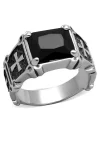 Stainless Steel Medieval Cross Ring