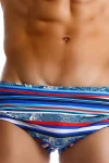 Classic Striped Swim Briefs