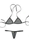 Freshkini Tempest Black Sand Mesh G'kini Bikini