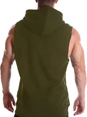 Casual Sleeveless Hoodie