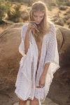 White Crochet Lace Kimono Cover-up
