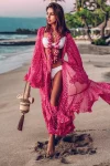 Rose Chiffon Ruffled Cover-Up