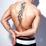 Alpha Male Black & White Swim Shorts