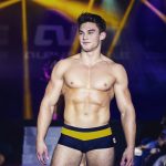 Alpha Male Black & Yellow Swim Shorts