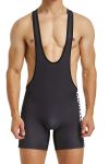 9705 Black Solid Color Singlet