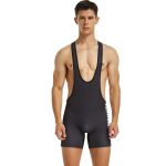 9705 Black Solid Color Singlet Front